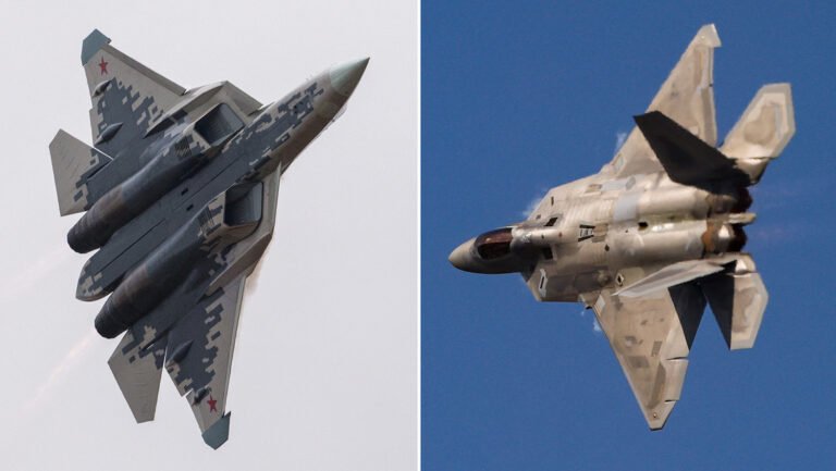 Caza Ruso Su-57 y F-22 Estadounidense podrían encontrarse en el cielo por primera vez