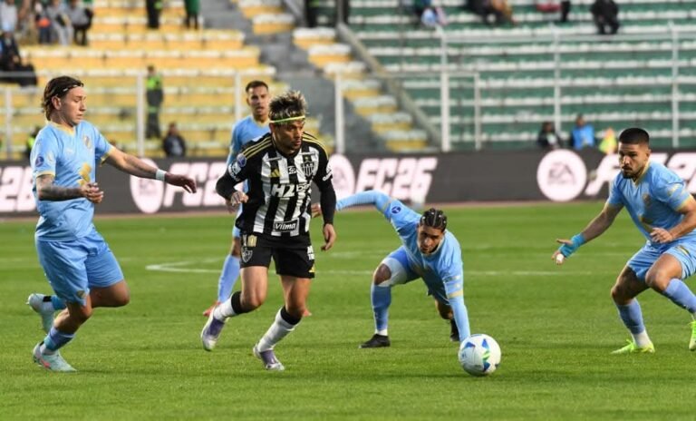 Bolívar no pudo con Atlético Mineiro y terminó empatando 2 a 2 por la copa Sudamericana